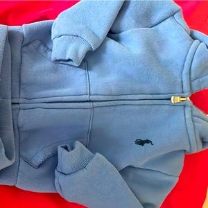 Infant size 6M gender neutral jogging suit worn once baby blue color